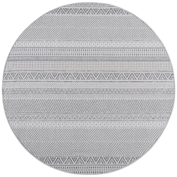 Στρογγυλό Χαλί Desert etno V3 Γκρι 80x80 cm