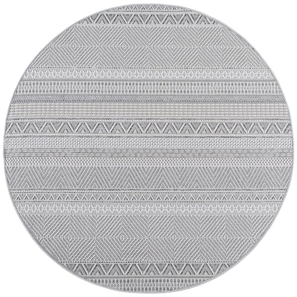 Στρογγυλό Χαλί Desert etno V3 Γκρι 80x80 cm