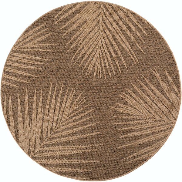 Στρογγυλό Χαλί Timber V3 Καφέ 120x120 cm