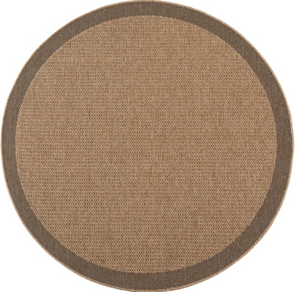 Στρογγυλό Χαλί Timber V2 Μπεζ 120x120 cm