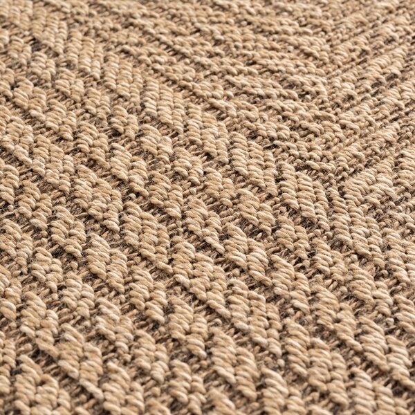 Στρογγυλό Χαλί Timber V4 Μπεζ 80x80 cm