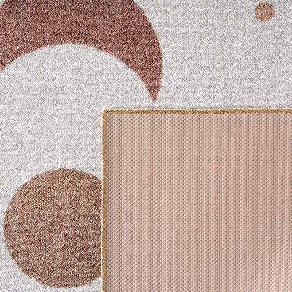 Στρογγυλό Χαλί Coco V6 Κρεμ 120x120 cm