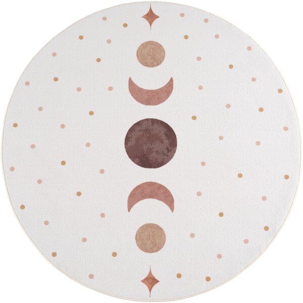 Στρογγυλό Χαλί Coco V6 Κρεμ 120x120 cm