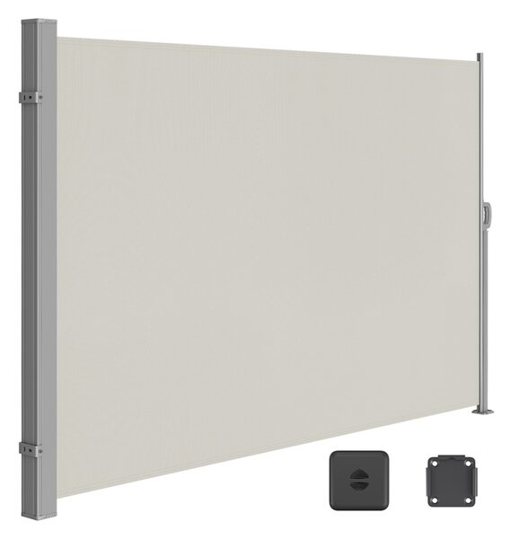 Πλευρική τέντα Songmics Ασημί 200x350 cm