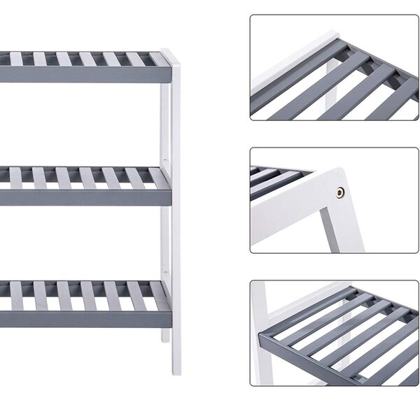 Παπουτσοθήκη Songmics Γκρι 70x55x26 cm