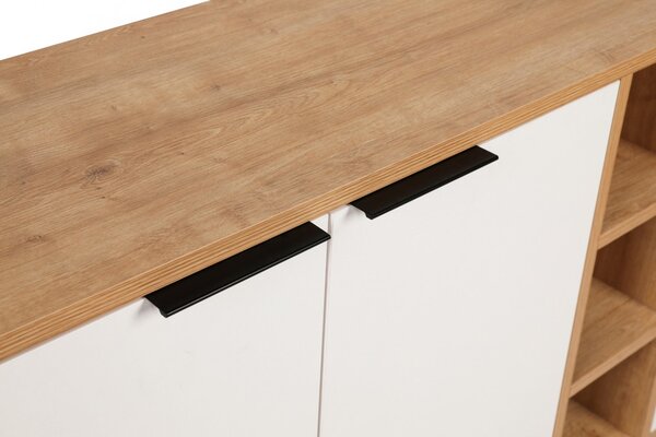 Κονσόλα Clara Console - Oak, Λευκό