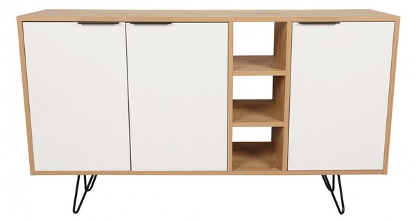 Κονσόλα Clara Console - Oak, Λευκό