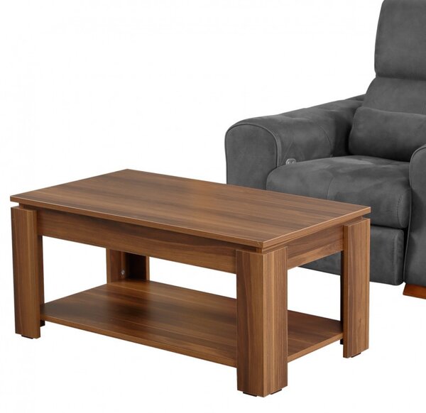 Τραπεζάκι σαλονιού Shelf - Walnut