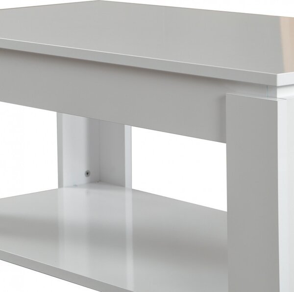Τραπεζάκι σαλονιού Shelf - Shiny Λευκό