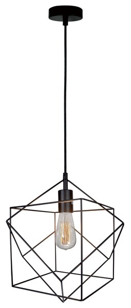 Φωτιστικό Οροφής Μονόφωτο Viokef Cube Quadro Black 4193400