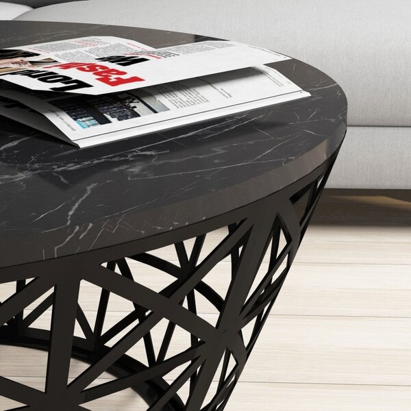Τραπεζάκι σαλονιού Stil - Μαύρο Marble