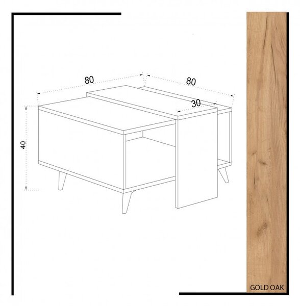 Τραπεζάκι σαλονιού Dowel