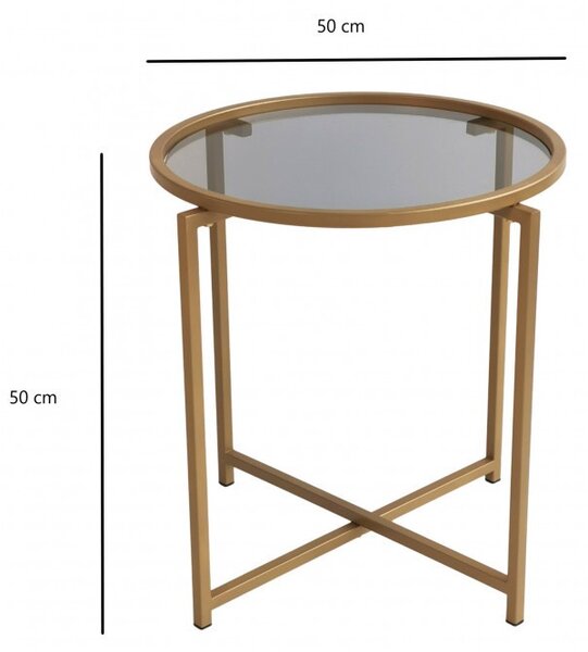 Τραπεζάκι σαλονιού S407K - Gold