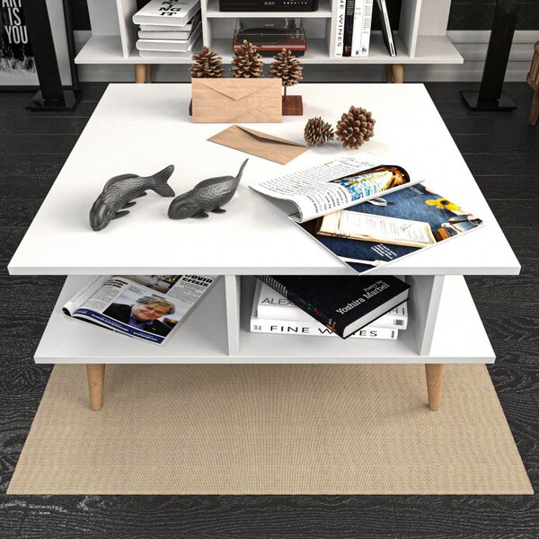 Τραπεζάκι σαλονιού Akya Coffee Table - Λευκό