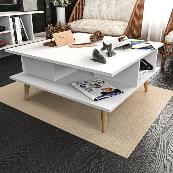 Τραπεζάκι σαλονιού Akya Coffee Table - Λευκό