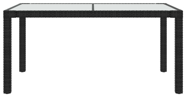 VidaXL Σετ Τραπεζαρίας Εξ. Χώρου 7 τεμ. Μαύρο Συνθ. Ρατάν με Μαξιλάρια