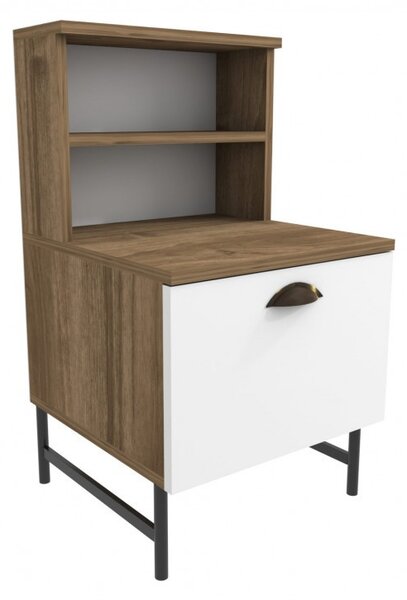 Κομοδίνο Cressi - Walnut, Λευκό