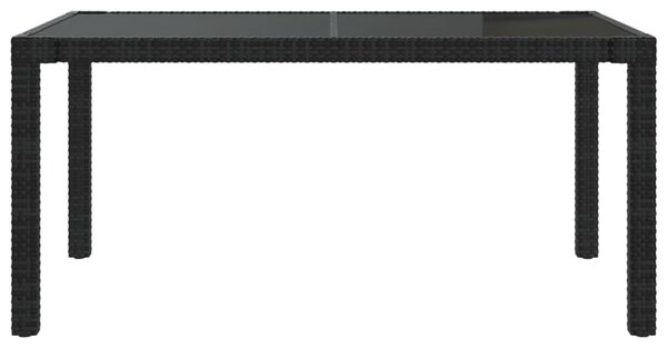 VidaXL Σετ Τραπεζαρίας Εξ. Χώρου 7 τεμ. Μαύρο Συνθ. Ρατάν με Μαξιλάρια
