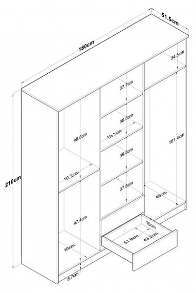 Ντουλάπα BA113 - 2337