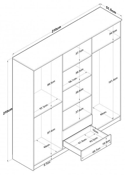 Ντουλάπα BA111 - 2324