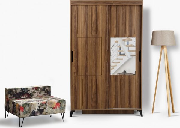 Ντουλάπα Pasific Home Fuga - 120 Ceviz Dolap