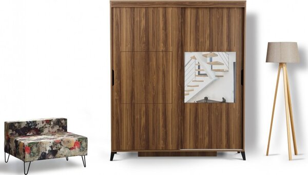 Ντουλάπα Pasific Home Fuga - 170 Ceviz Dolap