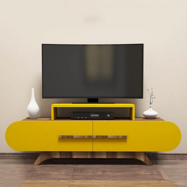 Έπιπλο TV Rose-Walnut, Yellow