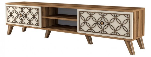 Έπιπλο TV Class-Walnut, Κρεμ