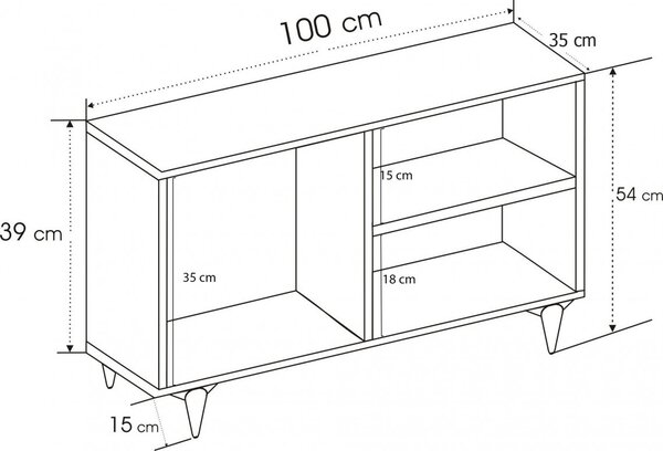 Έπιπλο TV Zisino-Pine