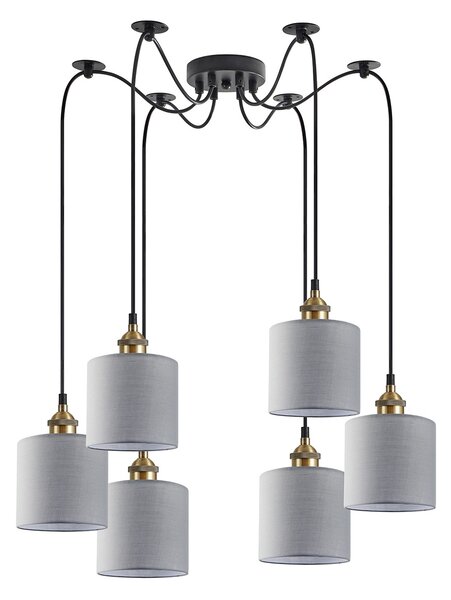 Φωτιστικό Οροφής Πολύφωτο Homelighting 77-8733 Bronze/Grey