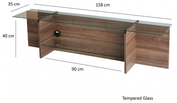 Έπιπλο TV Escape-Walnut