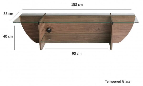 Έπιπλο TV Lily-Walnut