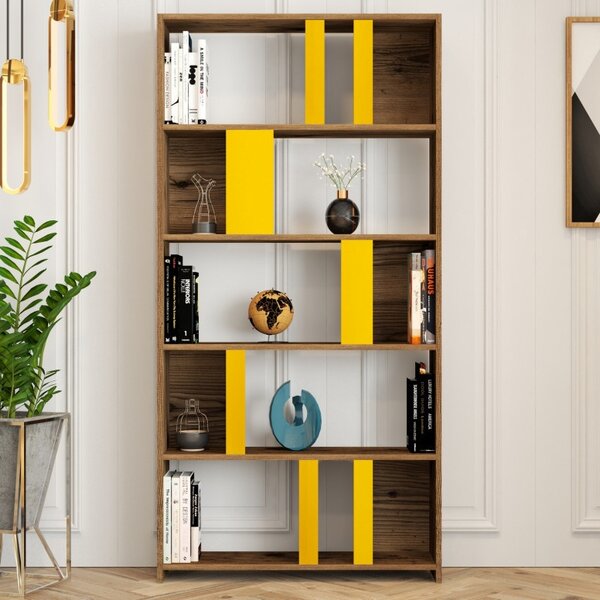 Βιβλιοθήκη Lima - Walnut, Yellow