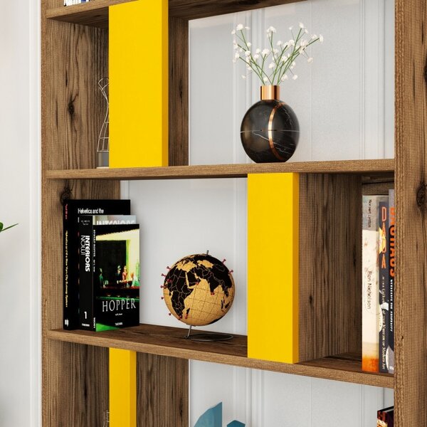 Βιβλιοθήκη Lima - Walnut, Yellow