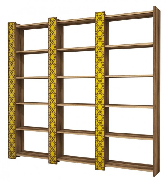Βιβλιοθήκη City 3 - Walnut, Yellow