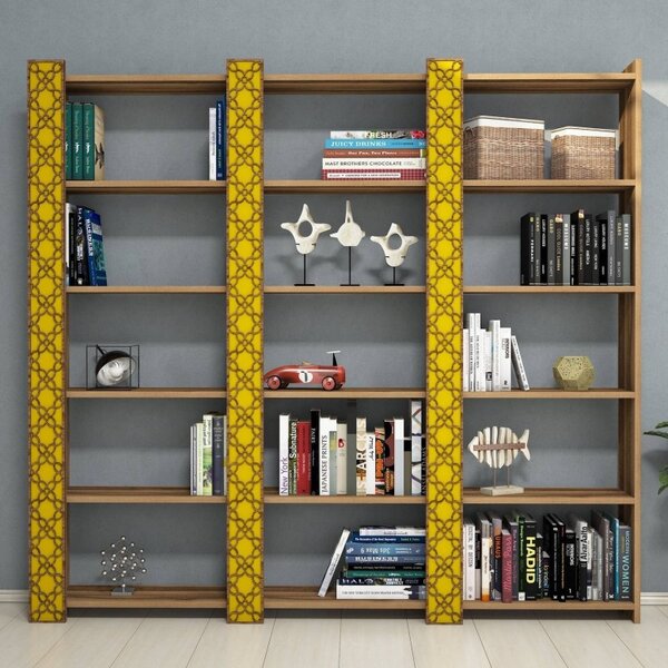 Βιβλιοθήκη City 3 - Walnut, Yellow