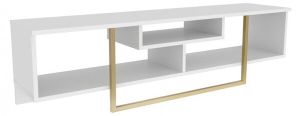 Έπιπλο TV Asal 150 - Λευκό, Gold