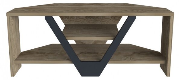 Έπιπλο TV Karin-Walnut, Μαύρο
