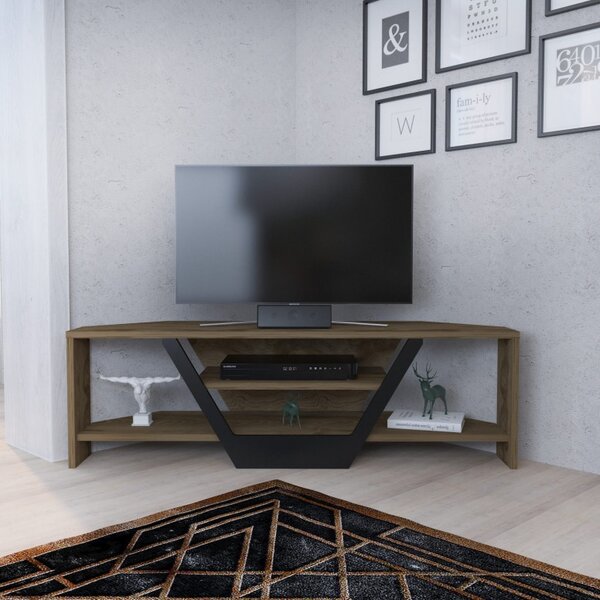 Έπιπλο TV Sares-Oud Oak, Μαύρο