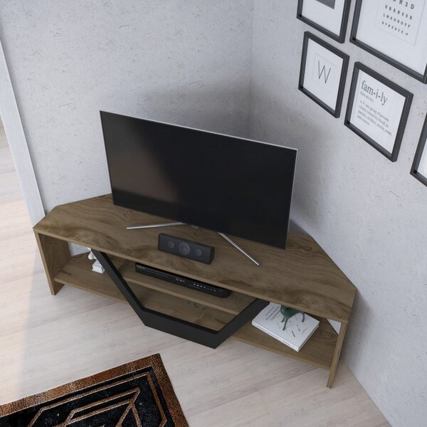 Έπιπλο TV Sares-Oud Oak, Μαύρο