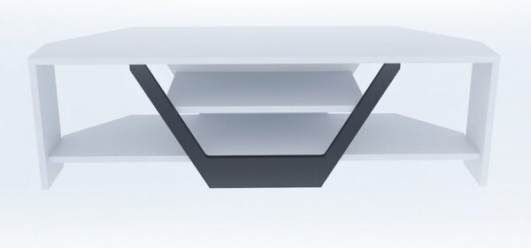Έπιπλο TV Sares-Λευκό, Μαύρο