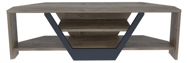 Έπιπλο TV Sares-Walnut, Μαύρο