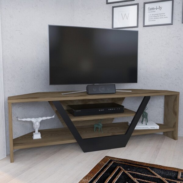 Έπιπλο TV Sares-Oud Oak, Μαύρο