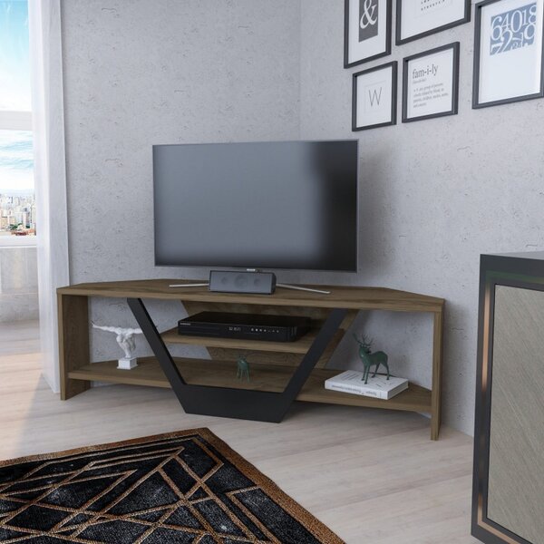 Έπιπλο TV Sares-Oud Oak, Μαύρο