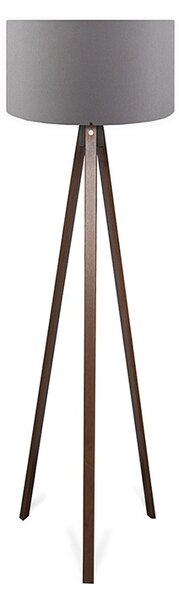 Φωτιστικό Δαπέδου PWL-1059, E27 γκρι καρυδί, 38x140 cm