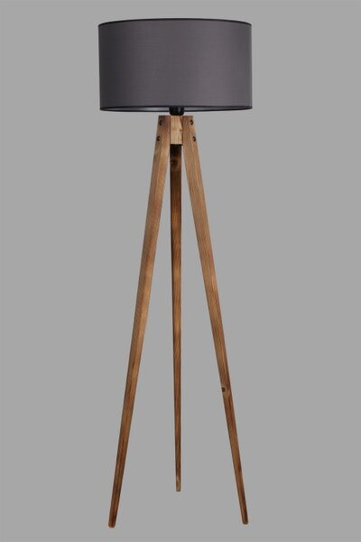 Φωτιστικό Δαπέδου Tripod Καφέ Γκρι