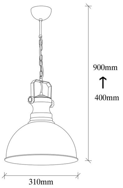 Φωτιστικό οροφής Saglam - 3710 - 1Μαύρο
