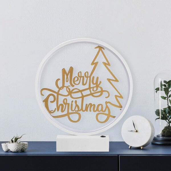 Επιτραπέζιο φωτιστικό XMAS10 Λευκό Χρυσό