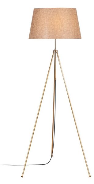 Φωτιστικό Δαπέδου Tripod-4062 Vintage Ανοιχτό Καφέ