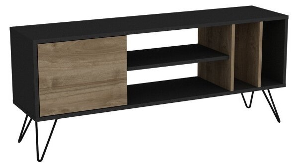 Έπιπλο TV Mistico (140) - Walnut, Μαύρο